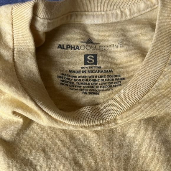 Alpha Collective tee only worn twice puff and screen printed - Picture 3 of 5